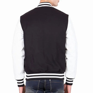 Chaqueta Varsity de Béisbol para Hombre, Diseño Personalizado, con Cuello Alto, Logotipo Frontal, Transpirable, Informal de Invierno, Mangas de Nailon/Algodón - Product Image 2