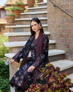 Robes Salwar Kameez décontractées d'été de qualité supérieure pour femmes pakistanaises et indiennes, en viscose, soie, coton, lin, polyester, ODM MDL 1021 - Product Image 1
