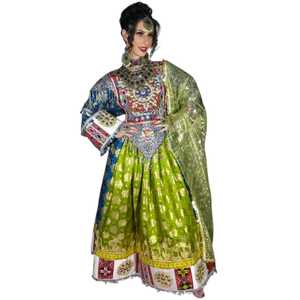 Vestido Largo de Alta Calidad, Talla Grande, Antiestático, Servicio OEM, Moderno, con Apliques de Encaje, Volantes, Línea A, Mangas Largas, Bordado Afgano - Product Image 1