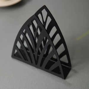 Vintage Style Metal Napkin <b>Holder</b> Classic Dining Table Organizer - Product Image 1