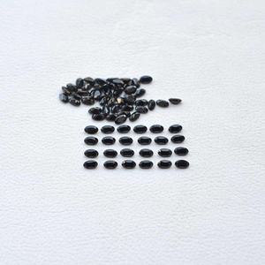 Piedras Preciosas Sueltas de Espinela Negra Natural de 3x4 mm, Corte Ovalado, Calibradas, Facetadas, para la Fabricación de Joyas de Plata, Envío Rápido - Product Image 3