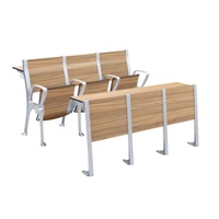 Table de bureau en contreplaqué finition polie de luxe BFPL SB 101, structure robuste en tuyaux CRCA, poste de travail exécutif, fabricant
