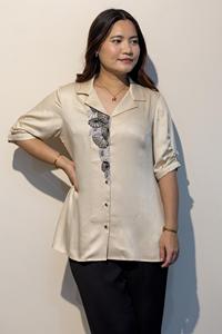 เสื้อเชิ้ตผู้หญิง EURELLA รุ่น White Giza Cotton พรีเมียม สวยหรู ซื้อโดยตรงจากซัพพลายเออร์ - Product Image 2