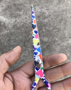 High Quality Professional Japanese Right Handed Barber Scissors Hair Cutting Scissors Tegra Surgical 28 <b>Teeth</b> Medium Handle - Product Image 4