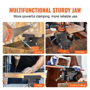 Heavy Duty 4.5 \ "panca morsa con 240 gradi incudine multiuso 240 grado girevole strumento Base Versatile - Product Image 6