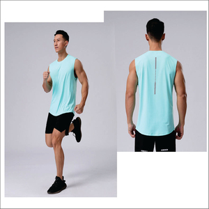 Nouveau débardeur de sport respirant en maille sans manches, personnalisé pour hommes, idéal pour le basketball, la course à pied, l'entraînement et la gym - Product Image 3