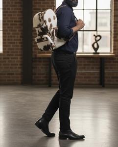 Premium Cowhide Leather Hair On Backpack Travel Laptop Rucksack Vintage School Bag Durable Handmade LHBP-0041 - Product Image 2