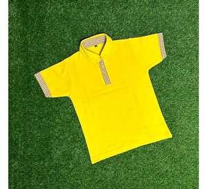 T-shirts pour hommes sur mesure de couleur jaune, de haute qualité, écologiques, multicolores, unis, vente en gros, promotion exceptionnelle - Product Image 2