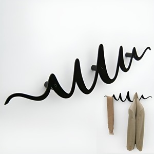 Premium Stand Iron <b>Hooks</b> & Hangers with Black Finish For Coat Cap <b>Display</b> Enhancing Kitchen Decor With Metal Elegance - Product Image 3