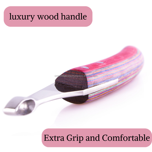 Équipement de maréchal-ferrant sur mesure Couteau à boucle à tranchant réutilisable pour droitiers et gauchers pour le travail du bois tendre à cheval et du bétail - Product Image 6