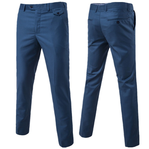 Pantalones deportivos plisados azules para hombre, con tela elástica en cuatro direcciones que absorbe el sudor, ideales para pickleball, pádel, tenis y entrenamiento. - Product Image 1