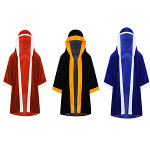 เสื้อคลุมกังฟูมีฮู้ดสีดำและสีเหลืองสำหรับผู้ใหญ่ ใส่ได้ทั้งชายและหญิง ชุดศิลปะการต่อสู้ทรงหลวม ผลิตจากโพลีเอสเตอร์ - Product Image 6