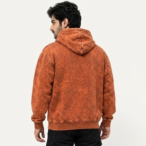 Sudaderas con Capucha para Hombre, Estilo Acid Wash, Prendas Urbanas Premium con Acabado Retro Desgastado, Felpa de Algodón Suave, Capucha Cómoda, Costuras Reforzadas, Personalizables - Product Image 4