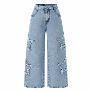 Pantalones Vaqueros de Pierna Recta para Hombre, Estilo Urbano, Color Azul Claro, Premium, Casuales - Product Image 5