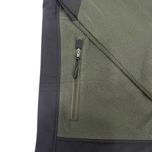 Veste de chasse pour homme, chaude, en polaire, 330 GSM, taille XL, fermeture éclair, logo personnalisé, vêtements de travail d'hiver, manteau de chasse pour extérieur - Product Image 6