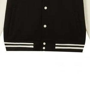 Most Demanded Design Men Varsity <b>Jacket</b> Cartoon Patchwork Hooded 100% Wool Streetwear Anti-Wrinkle Full Sleeves Latest Fabric - Product Image 3