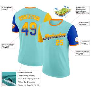 Maillot de sport d'équipe personnalisé le plus vendu, en tissu polyester respirant, impression par sublimation intégrale, nom et numéro, fabricant et fournisseur - Product Image 2