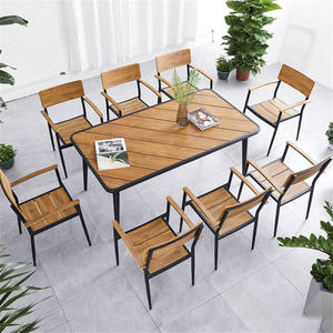 Table à manger rectangulaire moderne en bois massif, écologique, style contemporain minimaliste, 4 places, meubles de salle à manger pour la maison - Product Image 4