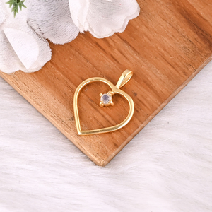 Trendy Heart Shaped Natural <b>Rainbow</b> Moonstone Brass Gemstone Pendant Classic Gift For Women - Product Image 3