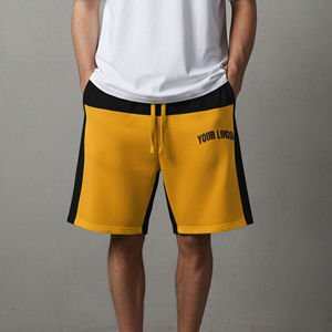 Hot Selling Custom Logo Women's Summer Vintage Cut Edge Raw Hem Cotton Streetwear Sun Faded Mens Drawstring Baggy Sweat <b>Shorts</b> - Product Image 6