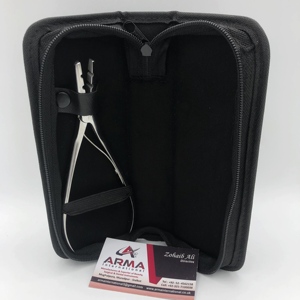Pince à micro-anneaux professionnelle de haute qualité à 3 trous pour extensions de cheveux, finition miroir argenté, en acier inoxydable durable - Product Image 5