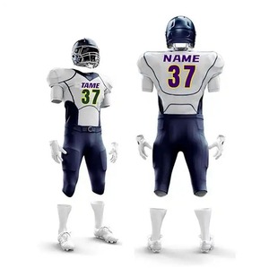 Hot Selling Custom Printed Breathable Front Logo Short Sleeve American Football Uniform-High Quality 100% Polyester <b>Cheap</b> Price - Product Image 6