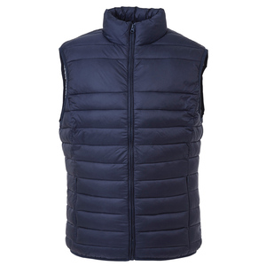 Customized Men's Winter Puffer Vest Removable Hooded Quilted Padded Sleeveless Vest Casual Warm <b>Zip</b> <b>Up</b> <b>Jacket</b> with stand color - Product Image 1
