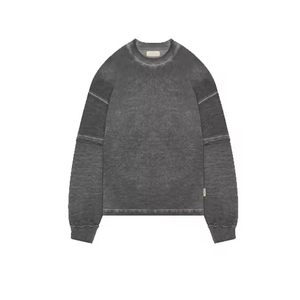 เสื้อยืดคอกลมเรียบง่ายแบบกำหนดเอง กำลังฮิต 2 in 1 แขนยาวสองชั้น เสื้อยืดแขนสองชั้นสำหรับผู้ชาย - Product Image 1