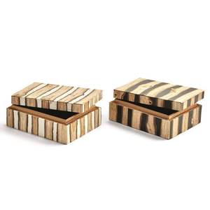 Boîte de rangement en MDF avec incrustation en résine, style artisanal, boîte de rangement décorative avec incrustation en résine, boîte à bijoux en résine, prix de vente directe - Product Image 4