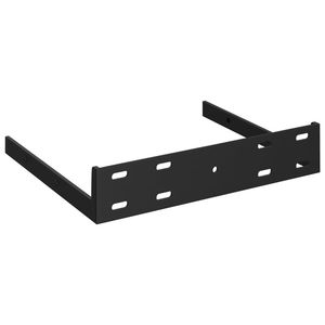 Ripiano ad angolo mobile in MDF nero lucido 9.8 "x 9.8" x 1.5 "elegante da parete e da esposizione - Product Image 5