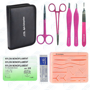 <b>Suture</b> Practice <b>Kits</b> Professional <b>Suture</b> Practice <b>Kit</b> Stainless Steel Training For Medical Students Medic Instruments - Product Image 1