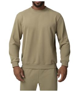 Sudadera moderna para hombre, cuello redondo, algodón suave, forro polar, manga larga, corte holgado, estilo casual, ropa de calle, para invierno, uso diario. - Product Image 1