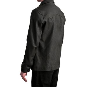 Chemises en cuir personnalisées OEM pour hommes 2026 – Coupe ample premium, boutonnées, décontractées, entièrement doublées – Nouvelle collection hiver, style urbain élégant - Product Image 6