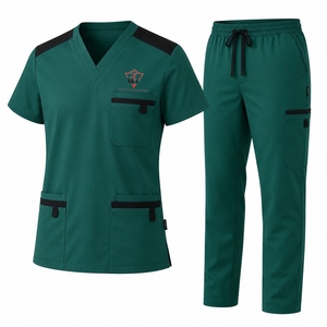 Unisex <b>Scrub</b> Suit Medical Uniform Comfortable Healthcare Workwear <b>Set</b> With Breathable Fabric Durable Stitching And Functional - Product Image 1