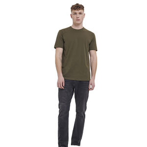 Camiseta de Hombre 100% Algodón al por Mayor, Logotipo Personalizado, Nuevo Diseño en Estilo Casual Liso, 260 Gramos de Peso de Tela, OEM Personalizado - Product Image 1