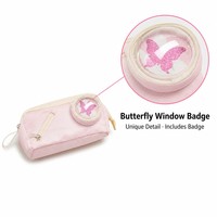 Trousse à crayons grande capacité avec badge personnalisé pour filles