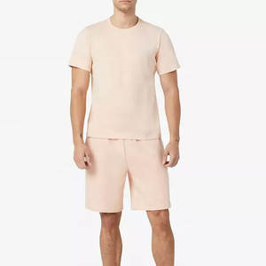 T-shirt pour homme en coton 100% surdimensionné, coupe ample, col rond, style streetwear, ensemble t-shirt et short pour la course à pied et le jogging - Product Image 3