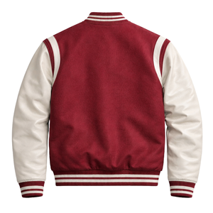 Chaqueta Universitaria Clásica de Lana Kappa Alpha Psi Krimson and Kream, Estilo Griego, Ropa Exterior de Fraternidad - Product Image 5