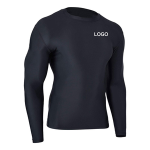 Long Sleeve Rash Guard Mens MMA BJJ <b>Compression</b> <b>Shirt</b> Quick Dry Gym Workout Athletic Training Top Custom Logo OEM - Product Image 6