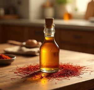 Huile essentielle de safran 100% pure et naturelle, aromathérapie douce, écologique, vente en gros en vrac - Product Image 3