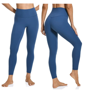 Leggings de Yoga de Cintura Alta para Mujer, con Diseño Curvo en la Espalda, de Spandex/Nailon, Transpirables y Elásticos, para Entrenamiento y Fitness - Product Image 6