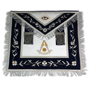 Tablier de Maître Ancien Maître des Francs-Maçons - Tabliers brodés de fils métalliques, fabriqués à la main avec des tissus de qualité supérieure - Product Image 1