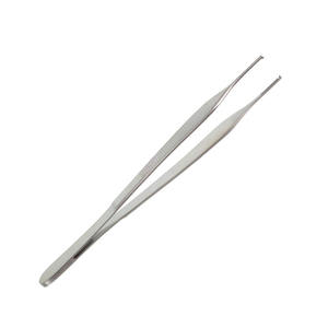 Pince à tissus Adson en acier inoxydable à mâchoires dentelées, instrument chirurgical manuel pour bloc opératoire - Product Image 4