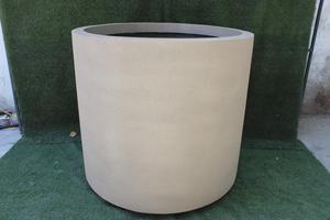 Large Modern FRP Planter for Outdoor Use Heavy Duty Strong Rough Texture Finish Custom Color Fiberglass Planter Shopping Mall - Product Image 5