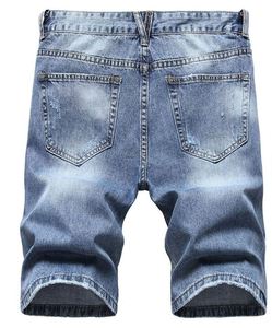 Shorts en jean pour hommes 100% coton, taille élastique, séchage rapide, respirant, mode moderne, confortable, vêtements d'été, commandes en gros - Product Image 3