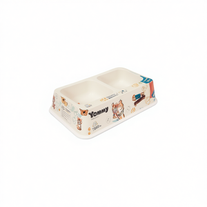Yommy Pet <b>Feeder</b> 29.5x17x6cm Dual Compartment For Dogs <b>Cats</b> - Product Image 2