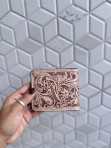 Hottest Arrival Hand-Tooled Leather <b>Wallet</b> for Men Luxury Vintage Fold Closure Short Premium Gift for Men Daily use Purse - Product Image 3