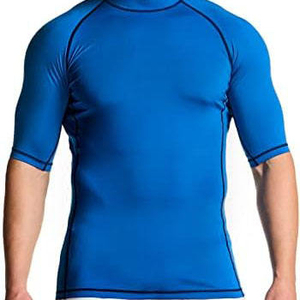 T-shirt de sport pour homme à manches longues anti-UV UPF50 de haute qualité, compression, séchage rapide, coupe ajustée, idéal pour la gym, l'entraînement et la course à pied - Product Image 1