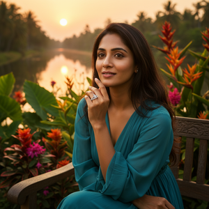 แหวนมงกุฎเงินแท้ 925 ประดับเพชร งานแฮนด์เมด สำหรับผู้หญิงและเด็กผู้หญิง สวมใส่ในงานแต่งงาน - Product Image 5