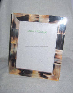 Vente en gros prix d'usine cadre photo moderne en agate bleue naturelle écologique incrusté de bois de style animal sculpté pour la décoration de la maison - Product Image 5